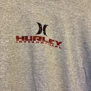Vintage Y2K Hurley International T Shirt Surfboards Skater Gray Size XXL